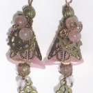 Clockwork Anastasia OOAK Artisan Earrings ; Fun Ooak Couture Unique Shinies