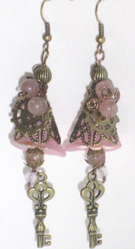Clockwork Anastasia OOAK Artisan Earrings ; Fun Ooak Couture Unique Shinies