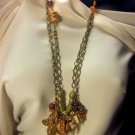 Couture Chunky Charm Bead 30 in Necklace Copper