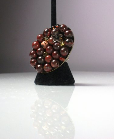 Red Jasper Statement Ring;Ooak Couture Unique Shinies Artisan