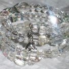 Clearly Puppy Love- Memory Wire Bracelet