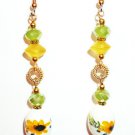 "Springtime Morning" Porcelain Earring