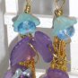 Dream Vine- Artisan Wire-wrapped Earrings ; Fun Ooak Couture Unique Shinies