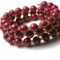 Kick it up a Notch Pink & Gold Crackle Memory Wire Bracelet