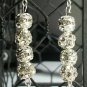 Persian Princess Pinks/ Silver Sparkling Rhinestone Choker & Earring Set