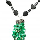 Couture Candy Apple Green Shell Necklace, Earrings, & Bracelet Set