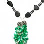 Couture Candy Apple Green Shell Necklace, Earrings, & Bracelet Set