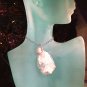 Born of the Sea Large statement Aquamarine Pendant Necklace; Bohemian Artisan Ooak