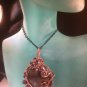 Slumber of Ancients Wirewrapped statement piece Strombolite pendant on chain
