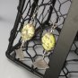 Yellow Turquoise Fish Sterling Artisan Earrings
