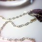 Dark Amethyst & Sterling Silver Beaded Bold Statement Necklace