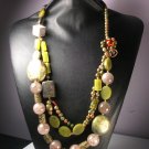 Chunky Statement Couture Necklace: JADE, Ocean Jasper +