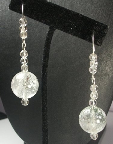 Sterling Silver & Quartz Dangle Earrings