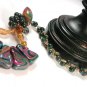 Statement Necklace, Colorful, Polymer Beads, One of a Kind; Couture
