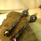 Darkness Becomes Her Mysterious Dangle Earrings; Fun Ooak Couture Unique Shinies