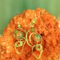 Artful Dryad Wire Wrapped Dangle Earrings; Fun Whimsical Ooak Couture Unique Shinies