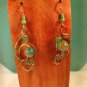 Artful Dryad Wire Wrapped Dangle Earrings; Fun Whimsical Ooak Couture Unique Shinies