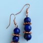 In Love with Lapis Copper Dangle Earrings Ear Jewelry: Fun Love Whimsical Ooak Shinies
