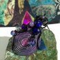 Surreal Hypnosis Pendant Necklace:Fun Love Whimsical Ooak Shinies