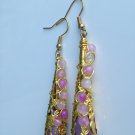 Princess Tower Glass Victorian Style Earrings; Fun Ooak Couture Awesome Shinies Artisan