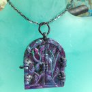 Doorway to the Dark (Nocturnal) Side Locket Pendant Necklace,opens and Closes, can store Momentos!