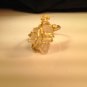 Caged Energy I Brass Wire Wrapped Quartz Ring Size 8 1/2 :Fun Love Whimsical Ooak Shinies