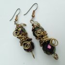 Gilded Truffle II Golden Wire Earrings; Fun Ooak Couture Unique Shinies