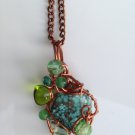 Spell of Earth & Water Pendant with Chain; Fun Ooak Couture Awesome Shinies