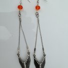 Energy Shield Dangle Earrings; Fun Ooak Couture Unique Shinies Artisan