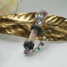 Nursery Rhyme Whimsical -Bling Vial Pendant Necklace; Bohemian Artisan Ooak Shinies