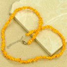 AAA Grade Yellow Coral Gemstone Necklace