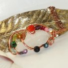 Rainbow Traveller- Mega Different Gems here! Wire wrapped Pendant Necklace