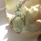 'Breath of the Sea' ooak wirewrapped pendant on chain