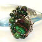 'Strange forest' ooak wirewrapped pendant on chain