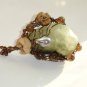 'Pine Dew' ooak wirewrapped pendant on chain