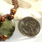 'Mosman' wirewrapped pendant with prehnite Necklace