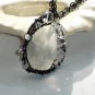 'Ice and Shadows' ooak wirewrapped pendant on chain Artisan Shinies Couture