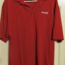 Red Ping Golf Shirt  Medium, short sleeve EUC