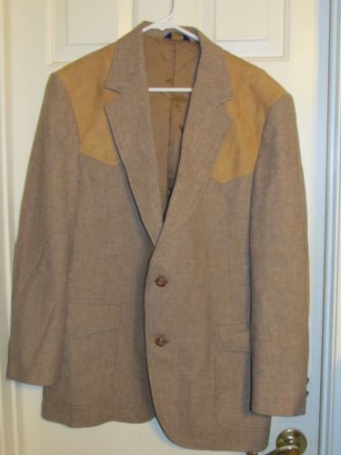 Awesome Pendleton Western Style Jacket  Brown Tweed 100% Virgin Wool Size 42