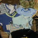 Lot of 8 infant boys onesies  size 0-3, 3 months  EUC