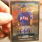 JOAQUIN ARIAS 2004 BOWMAN CHROME AUTO RC #346 RANGERS / GIANTS