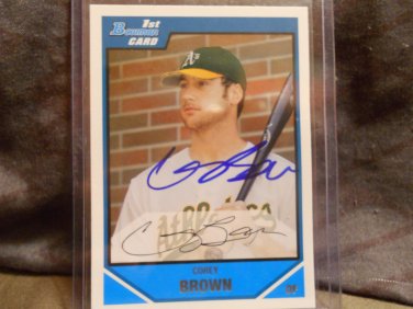 COREY BROWN BOWMAN DRAFT PICKS AND PROS. IN-PERSON AUTO RC ATHLETICS
