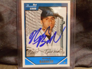 NICK BARNESE 2007 BOEMAN DRAFT PICKS AND PROS. IN-PERSON AUTO RC RAYS