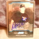 MATT CAPPS 2004 BOWMAN CHROME IN-PERSON AUTO RC PIRATES