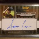 AARON CROW 2008 RAZOR SIGNATURE SERIES BLACK AUTO RC #D/199 ROYALS