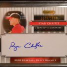 RYAN CHAFFEE 2008 RAZOR SIGNATURE SERIES AUTO RC #D/1499 ANGELS