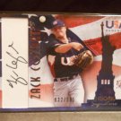 ZACK COZART 2007 USA NATIONAL SIGNATURES AUTO RC #/595 REDS