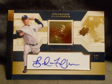 BRANDON CLAUSSEN 2002 SPX AUTO RC YANKEES