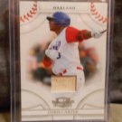 CHRIS CARTER 2008 DONRUSS THREADS BAT CARD RC #D/500 ATHLETICS / ASTROS