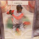YOHERMYN CHAVEZ 2008 DONRUSS THREADS AUTO RC #D/999 BLUE JAYS